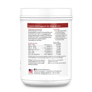 Wholistic Pet Organics Run Free