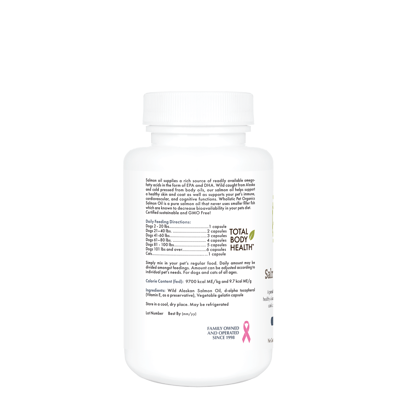 Wholistic Pet Organics Wild Salmon Oil Soft Gels
