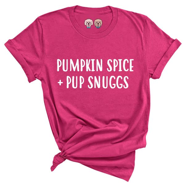 Dapper Dexter Pumpkin Spice + Pup Snuggs T-Shirt