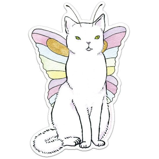 Bee's Knees Industries Catterfly Vinyl Sticker