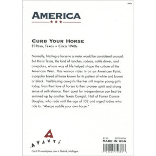 Avanti America Collection Get Well Card - Horse Parking at Meter