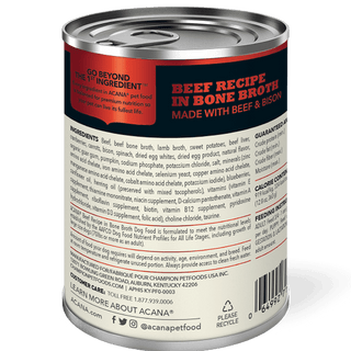Acana Premium Chunks Beef Recipe in Bone Broth