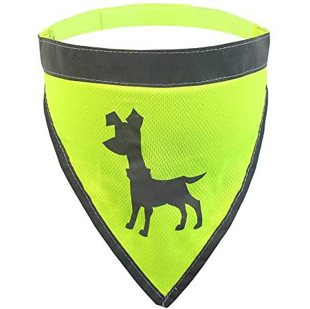 Alcott Visibility Dog Bandana Neon Yellow
