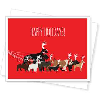 Apartment 2 Cards Holiday Dog Walk Christmas Card