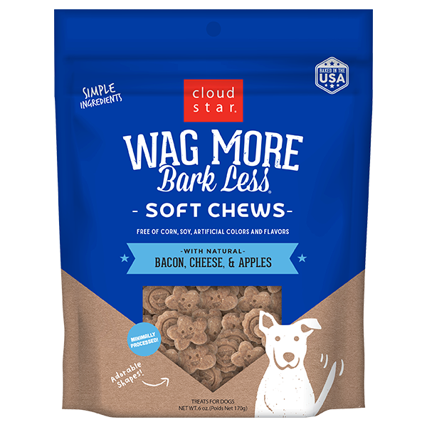 Wag More Soft & Chewy Bacon, Cheese & Apple 6 oz