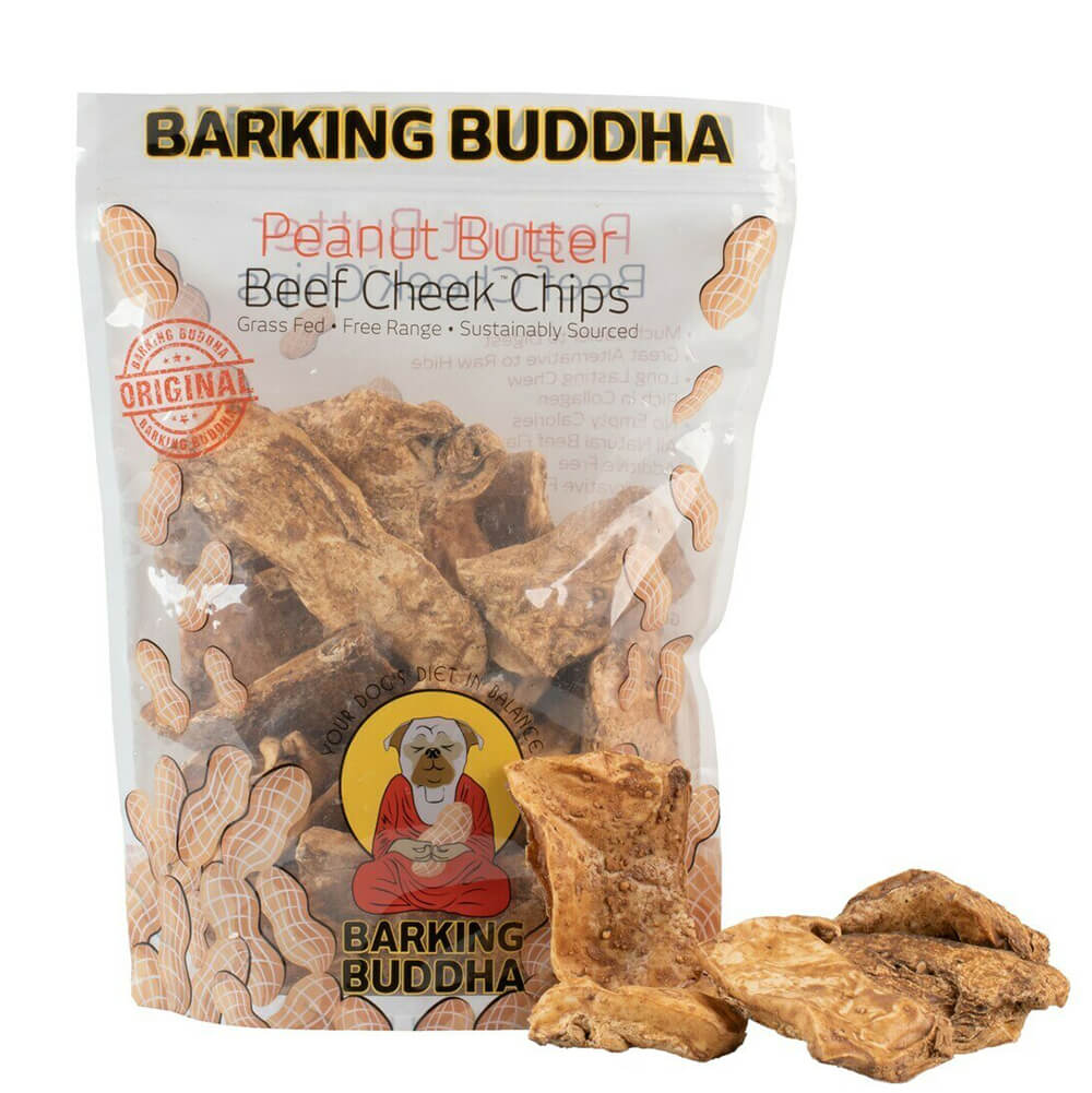 Barking Buddha Peanut Butter Beef Cheek Chips