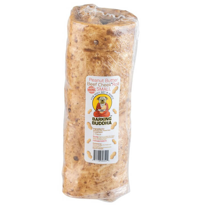 Barking Buddha Peanut Butter Beef Cheek Roll
