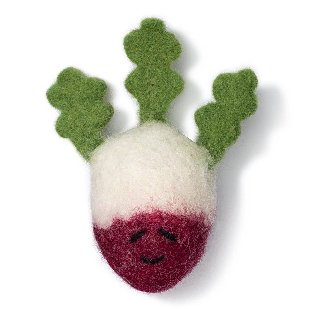 Love Thy Beast Radish Wool Toy