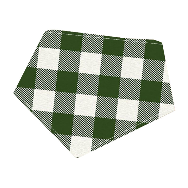 Bibby Bubby Bandana - Green Buffalo Check