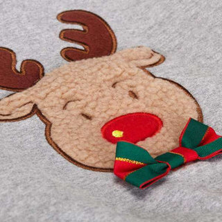 Blueberry Pet Christmas Reindeer Dog Sweatshirt