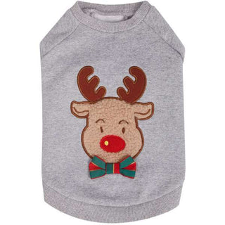 Blueberry Pet Christmas Reindeer Dog Sweatshirt