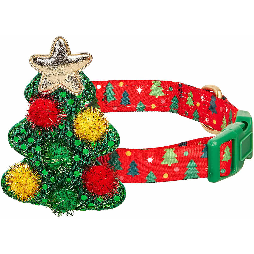 Blueberry Pet Christmas Tree Collar