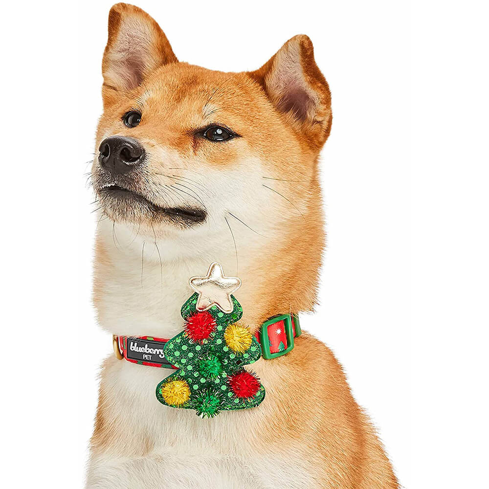 Blueberry Pet Christmas Tree Collar