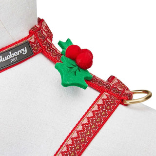 Blueberry Pet Zigzag Chevron Holly Harness