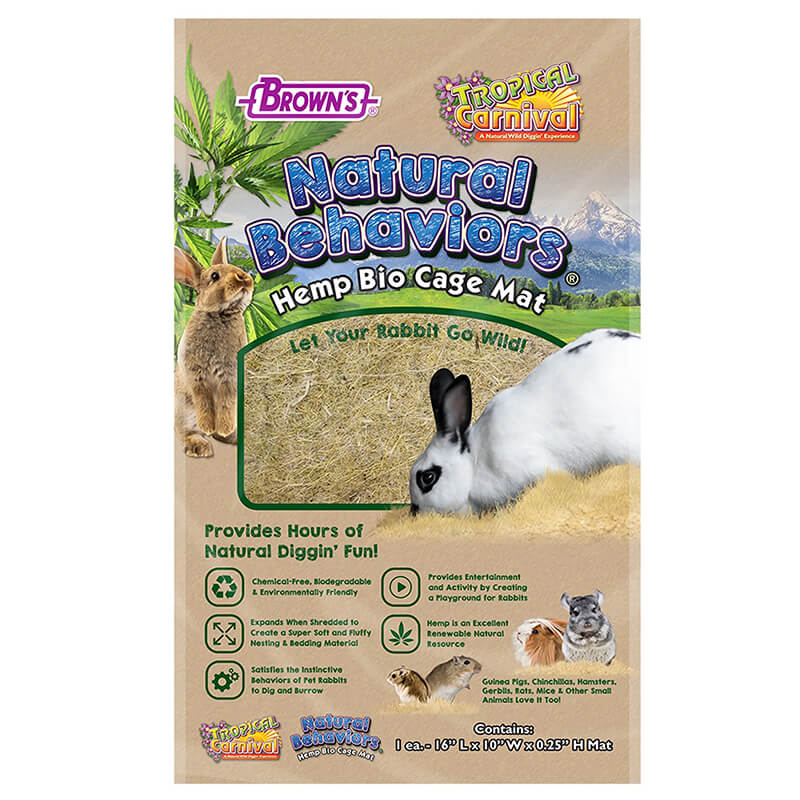 Brown's Tropical Carnival Natural Behaviors Bio Cage Mat
