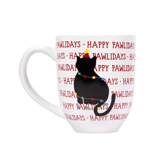 Pearhead Happy Pawlidays Cat Mug