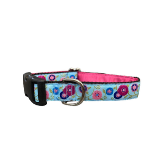 Mackenzie Collar Pop Flowers Blue