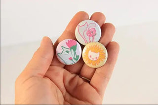 Beth Spencer Floral Feline Pin