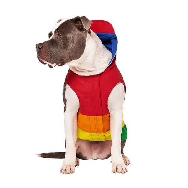 Canada Pooch Torrential Tracker Raincoat Rainbow