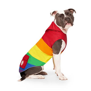 Canada Pooch Torrential Tracker Raincoat Rainbow
