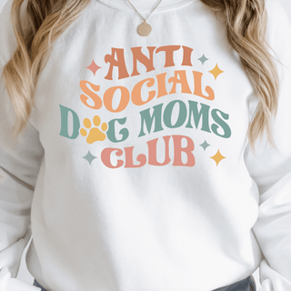 CatahoulaCreations Anti-Social Dog Mom Club Crewneck Sweatshirt