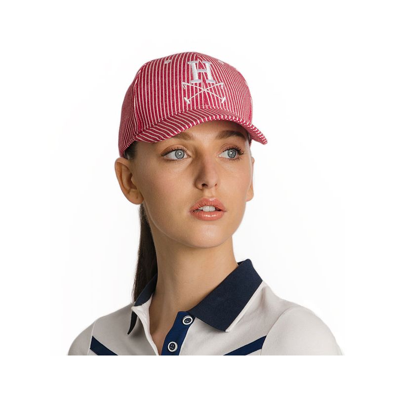 Horseware Red Pinstripe baseball Cap