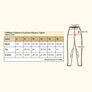 Tuffrider Ladies Bamboo Tights