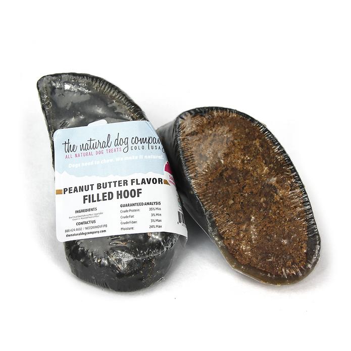 Tuesday's Natural Dog Company Peanut Butter Filled Cow Hoof