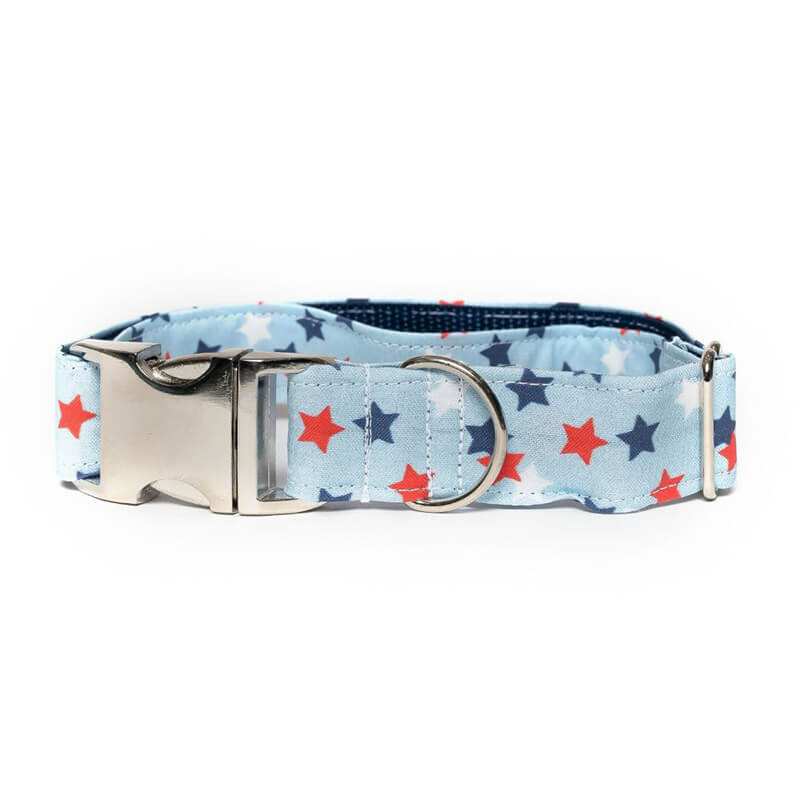 Dapper Dexter Red, White & Blue Stars Collar