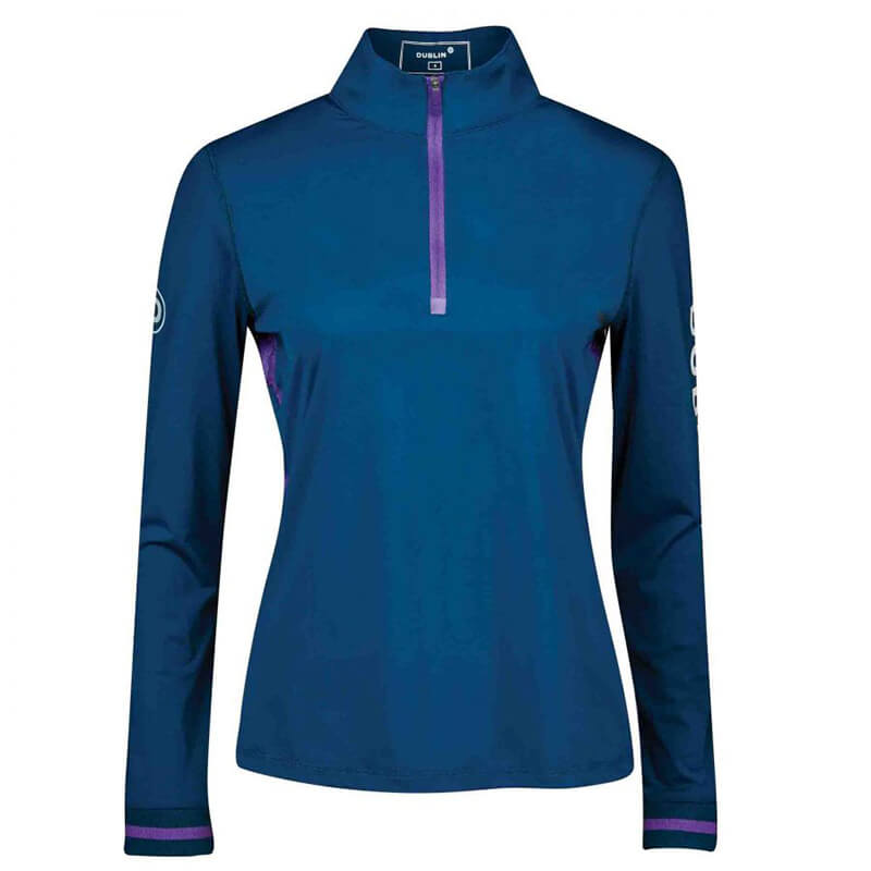 Dublin Shirley 1/4 Zip Airflow Long-Sleeve Top Moonlight