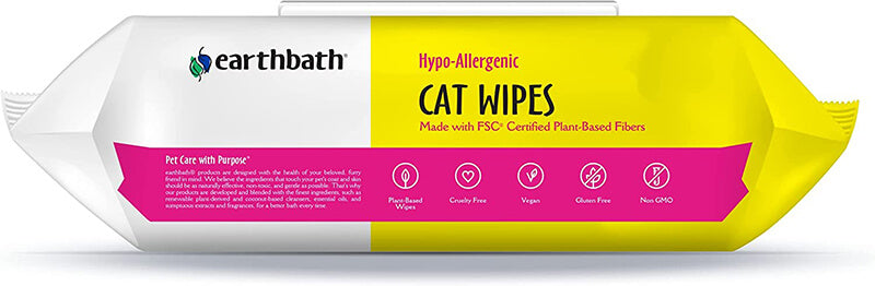 EarthBath Hypoallergenic Grooming Cat Wipes