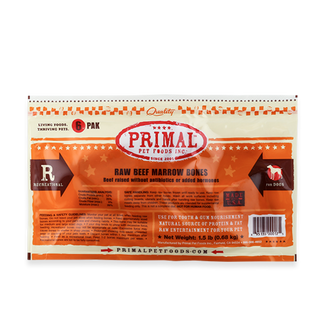 Primal Frozen Raw Beef Marrow Bones Pack