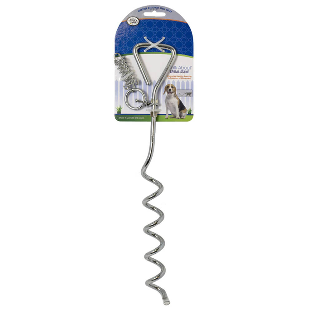 Four Paws Walk About Spiral Tie Out Stake