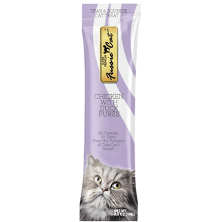 Fussie Cat Chicken & Duck Puree Lickable Treat single