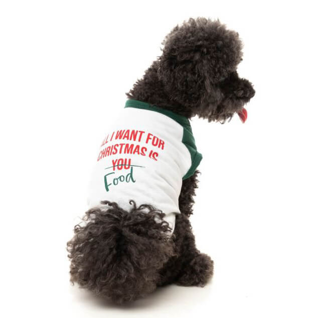 Fuzzyard T-Shirt "AlI Want For Christmas Is Food"