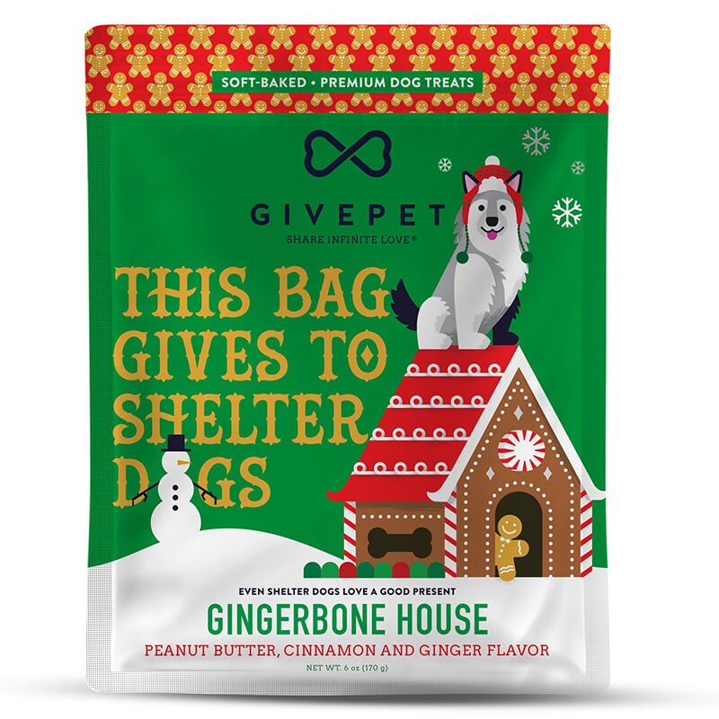 Givepet Gingerbone House Grain-Free Dog Treats