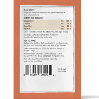 Honest Kitchen Instant Bone Broth Beef