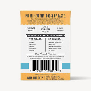 Honest Kitchen Pumpkin Pour Overs Turkey Meal Topper