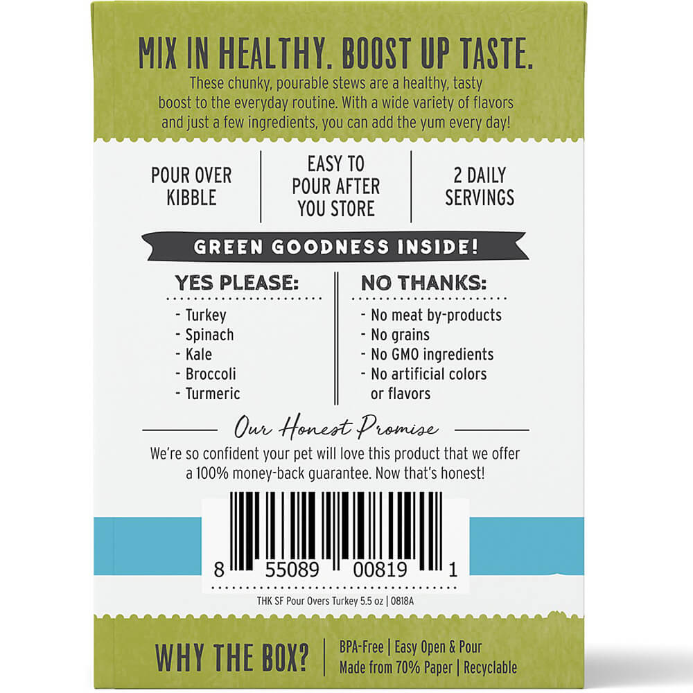 Honest Kitchen Superfood Pour Overs Turkey Stew Topper DISCONTINUED