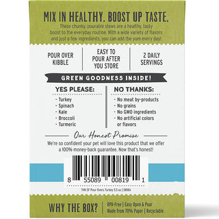 Honest Kitchen Superfood Pour Overs Turkey Stew Topper DISCONTINUED