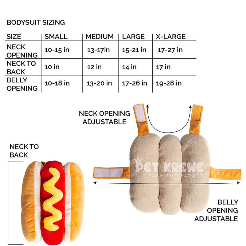 Hot Dog Costume for Pets