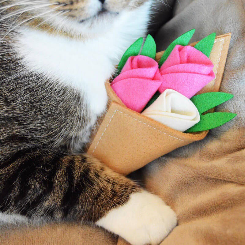 Housecat Club Catnip Farmers Market Rose Bouquet
