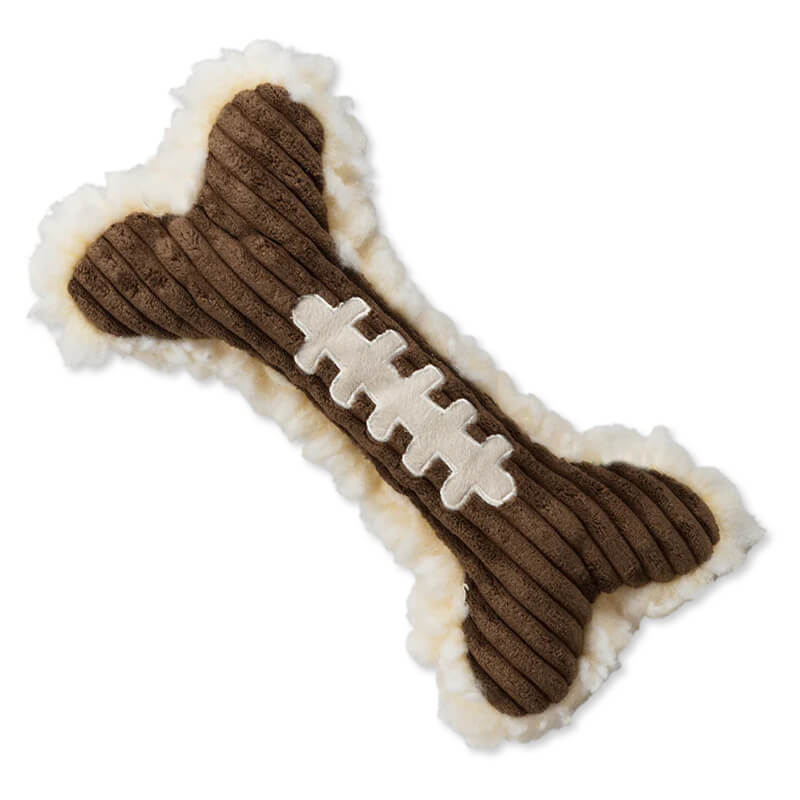 HuggleHounds Fleece Football Bone