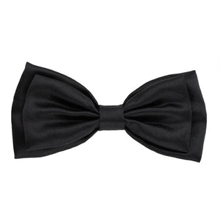 Huxley & Kent Black Satin Bow Tie