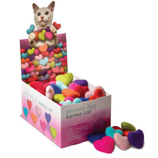 Karma Cat Heart Wool Cat Toy
