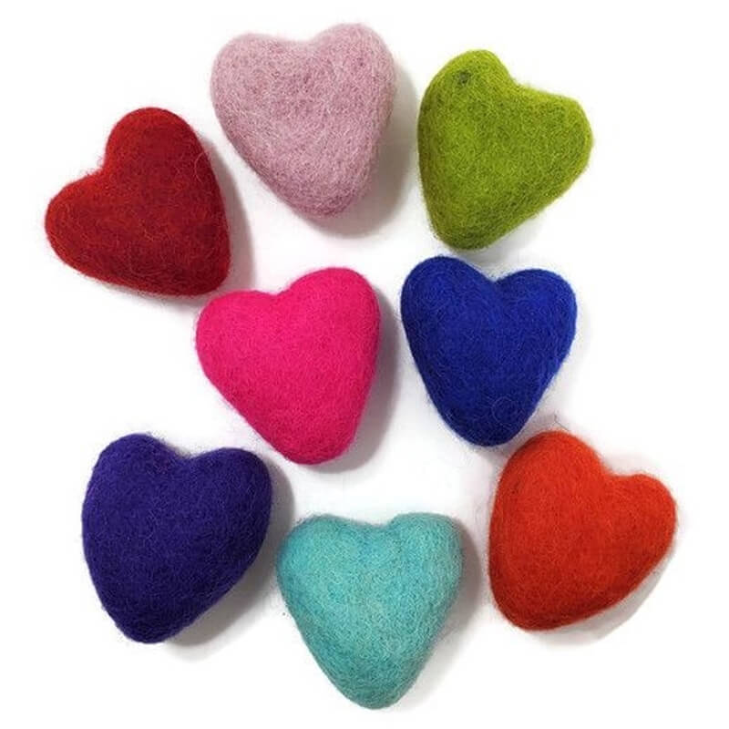 Karma Cat Heart Wool Cat Toy
