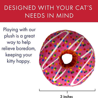 Kittybelles Strawberry Donut Cat Toy