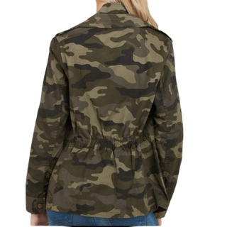 Love Tree Zip Up Long Sleeve Jacket- Camo