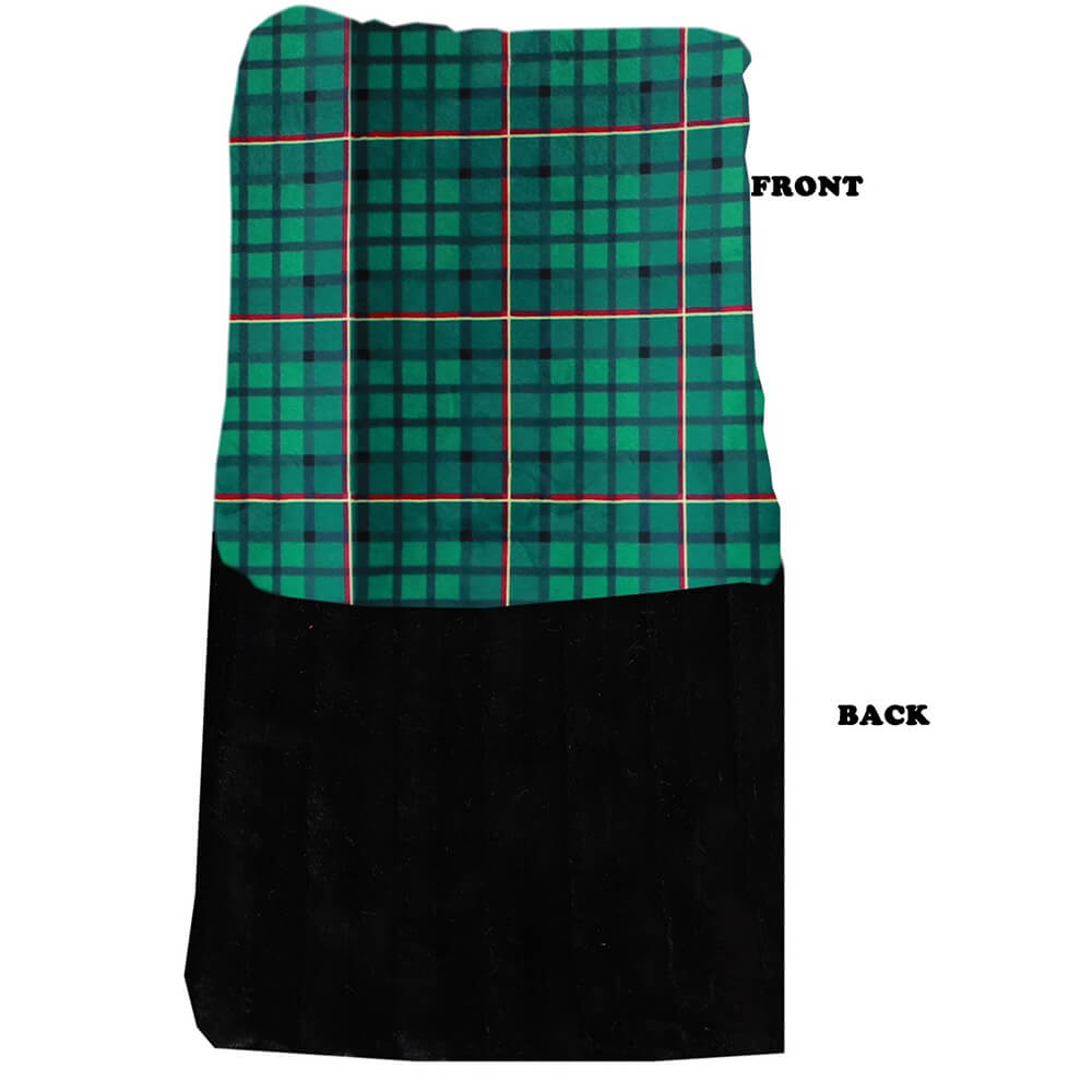 Mirage Pet Green Plaid Plush Blanket