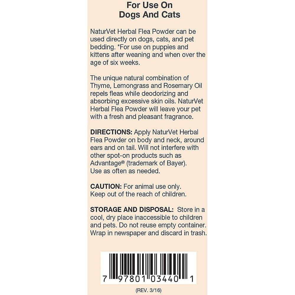 Naturvet Herbal Flea Powder